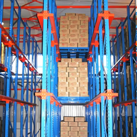 Étagère à palettes ajustable pour allées étroites destinée aux centres de distribution logistique