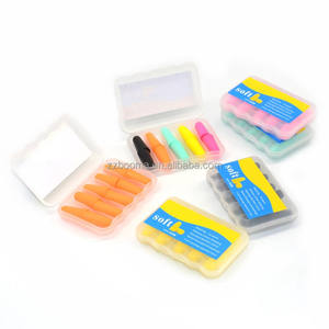 حار بيع مصنع رخيصة تسمية خاصة التعبئة والتغليف المتاح سدادات الأذن الصوتية CE صديقة للبيئة بو سدادات أذن للاستحمام - Product Image 6