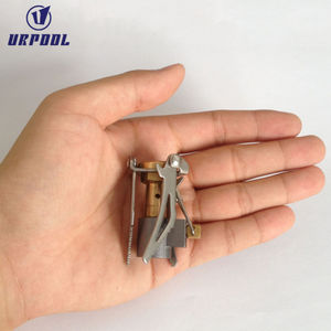 Réchaud à <span class=keywords><strong>gaz</strong></span> miniature portable en acier pour le <span class=keywords><strong>camping</strong></span> et les pique-niques, brûleurs pliables d'extérieur, carburant au butane manuel - Product Image 4