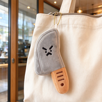 Nouveau produit : Porte-clés en peluche mignon et amusant en forme de couteau de cuisine, breloque de sac en peluche douce, cadeau idéal pour les enfants