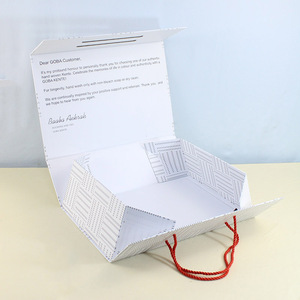 Custom Logo Folding Collapsible Cardboard Big Baby <b>Black</b> Luxury Gift Packaging Magnetic Paper <b>Boxes</b> with Lid for Small Business - Product Image 2