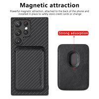 Étui portefeuille magnétique en cuir PU de luxe avec porte-cartes pour Samsung Galaxy S26 S25 S24 Ultra Plus