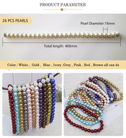Attaches de rideaux en métal/plastique écologiques en gros, cordes décoratives, clips magnétiques perlés à forte capacité de support