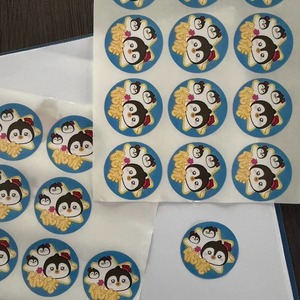 Original Cartoon Puppy Round <b>Waterproof</b> Sealing <b>Sticker</b> for Gift Packaging Card Sealing & Express Material-Lovable Wind Style - Product Image 3