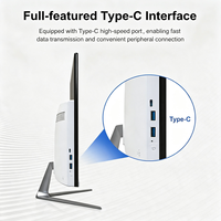 All-in-one 24 inch mini desktop pc barebone systeem I7 8GB met LCD-scherm I3 I5 AIO computer