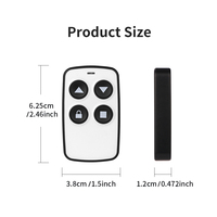 Télécommande universelle RF 2-en-1 à code roulant, 16 fréquences, duplicateur de télécommande 315-915 MHz pour ouvre-porte de garage