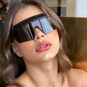 Gafas de Sol Unisex al por Mayor, Estilo Punk, Sin Montura, Steampunk, Extra Grandes, Y2K, Espejo, Deportivas, para Ciclismo, para Hombre y Mujer - Product Image 3