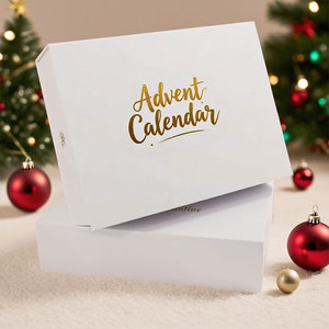 Caja Vacía de Calendario de Adviento Personalizable de 24 Días <span class=keywords><strong>para</strong></span> Navidad, Caja Ciega <span class=keywords><strong>para</strong></span> Cosméticos con Bandeja, Caja de Regalo <span class=keywords><strong>Sorpresa</strong></span> de Papel DIY Misteriosa <span class=keywords><strong>para</strong></span> Niño - Product Image 3