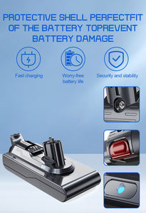 Batterie d'outil aspirateur <span class=keywords><strong>V11</strong></span>, type clic, batterie de remplacement 25,2 V 4000 mAh 3000 mAh pour <span class=keywords><strong>V11</strong></span> Detect Absolute - Product Image 5