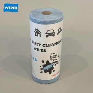 WIPEX Toallitas industriales de rollo de papel de toalla azul industrial para tienda de limpieza de aceite no tejido de alta resistencia multiusos - Product Image 2