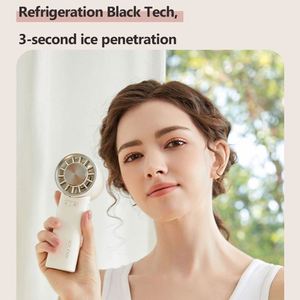 Ventilateur de poche pliable mini portable rechargeable par USB avec logo personnalisé pour une utilisation en extérieur, en voiture et à la maison - Product Image 2