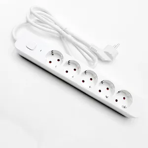 electrical extension european socket 5 way power strip eu