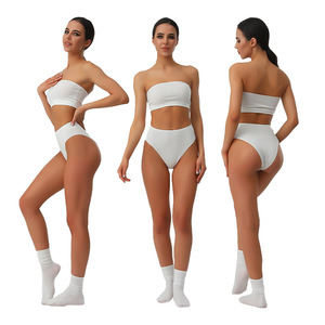 Culotte string grande taille <span class=keywords><strong>pour</strong></span> femmes, avec contrôle privé du ventre, culotte haute en coton - Product Image 2