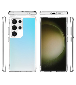 Funda de teléfono de PC dura híbrida de TPU suave ultrafina para Samsung Galaxy S24 Ultra <span class=keywords><strong>S23</strong></span> S22 Plus S21 FE funda trasera de teléfono galvanizada - Product Image 1