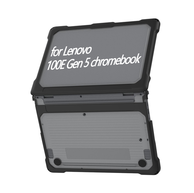 Custom OEM ODM Shockproof Protective case clear TPU Bumper Rugged Anti-scratch Laptop Cover for Lenovo 100E Gen 5 Chromebook