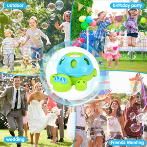 Máquina de Burbujas Automática 2 en 1 WANNA BUBBLES, Lanzador de Agua y Burbujas con Forma de Tortuga, de Plástico, para Niños, Uso en Exteriores - Product Image 5