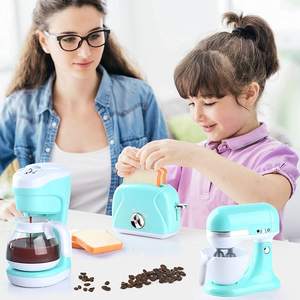 Ensemble de jouets de jeu de rôle de <span class=keywords><strong>cuisine</strong></span>; Machine à café et mélangeur avec son, lumière et <span class=keywords><strong>action</strong></span> réalistes; Traitement OEM personnalisé. - Product Image 5
