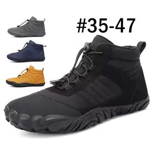 Zapatos de senderismo transpirables de piel de invierno 35-47, zapatillas de deporte para hombres, impermeables para exteriores, senderismo, escalada, zapatos deportivos, botas de nieve