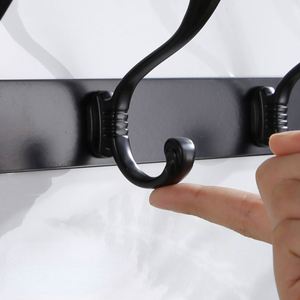 Hot Selling Eco-Friendly Multifunction Wall Mounted Self-Adhesive Stainless Steel <b>Towel</b> Clothing <b>Hooks</b> for Bathroom Kitchen - Product Image 3