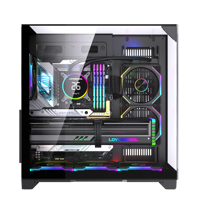 Boîtier d'ordinateur Lovingcool Black Myth Wukong ATX en verre trempé, logo personnalisé, ventilateur RVB, tours de jeu colorées avec PC