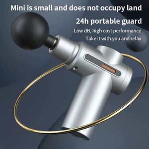 Mini masseur électrique corporel complet avec chaleur, nouveau pistolet de massage fascia pour une relaxation efficace du cou et des muscles, portable et rechargeable - Product Image 4
