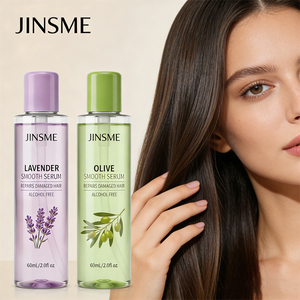Sérum lissant à la lavande et à l'olive JINSME OEM - Huile d'arbre à thé et acide hyaluronique, répare et régénère les cheveux abîmés, 60 ml - Product Image 5