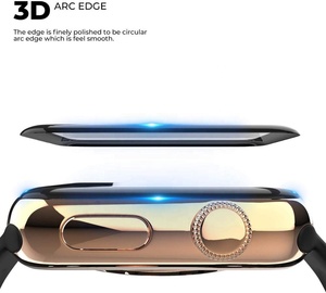 Eraysun 3D bordo curvo vetro temperato per Apple Watch <span class=keywords><strong>Film</strong></span> protettore della pellicola per orologio pellicola di protezione dello schermo pellicola per IWatch 4/5/6/SE - Product Image 4