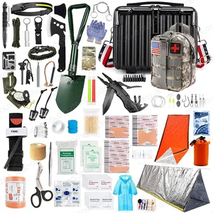 New Upgrade 175 in 1 Emergency Survival First Aid Kit Wilderness Camping Adventure Earthquake Disaster Trunk Survival kits