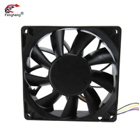 Ventilateur DC sans balais 140x140x38mm, ventilateur de refroidissement 12/24 volts, 6000 tr/min, 140mm, 5,5 pouces, haut débit d'air, ventilateur axial industriel d'évacuation