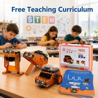 Kit de Robot Programable Inteligente 3 en 1 para Estudiantes de Secundaria, Entrenamiento de Codificación Scratch con Libro de Texto Académico Gratuito