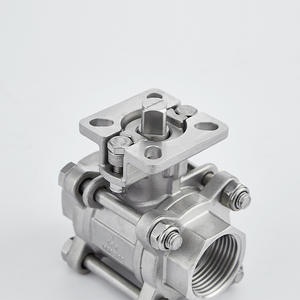 Vanne à boisseau sphérique Q11F en acier inoxydable à plateforme haute, filetée, 3 pièces, type presse-étoupe, à filetage interne - Product Image 2