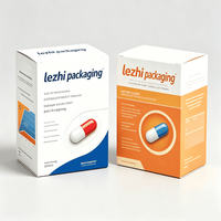 Caja de Cartón Blanca Lisa Personalizada para Productos Pequeños, Caja de Papel para Envasado de Botellas de Medicamentos y Suplementos