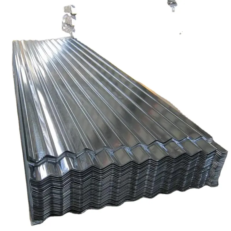 0.5mm oluklu galvanize çinko çatı levhaları oluklu boyalı galvanize tabaka metal fiyatları