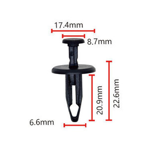 Jeep Coolant Reservoir <b>Push</b> Type <b>Latch</b> B205 17.4mm 8.7mm 22.6mm PA66 Auto Fastener Clip - Product Image 1