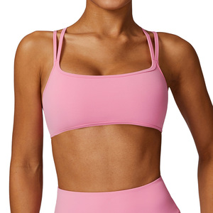 Soutien-gorge de sport Disko Sport Yoga CWX8260 1, design dos croisé, soutien-gorge de sport pour femme, couleur unie, vêtements de fitness et d'entraînement - Product Image 3