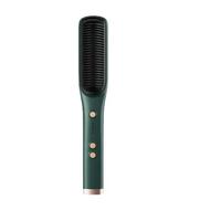 Catokan Rambut Profesional 2 in 1, Sisir Panas Elektrik, Sikat Pelurus Rambut Wanita