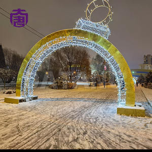 Guirlande lumineuse LED personnalisée pour intérieur, blanc chaud, style arche, pour Noël, mariages, festivals, étanche IP65, métal, pour usage extérieur - Product Image 5