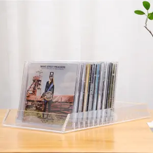Platten regal CD-Lager regal Display Rack Album Aufbewahrung sbox Acryl transparente Desktop-CD-Box Platten speicher kann angepasst werden