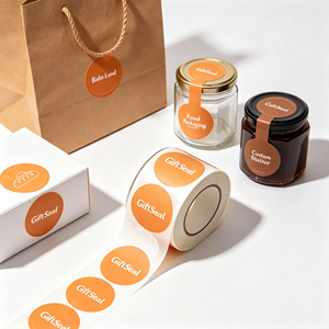 Self Adhesive Labels Removable Custom Printed Vinyl <b>Stickers</b> Brand Logo Carton Box Packaging Waterproof Die Cut - Product Image 1