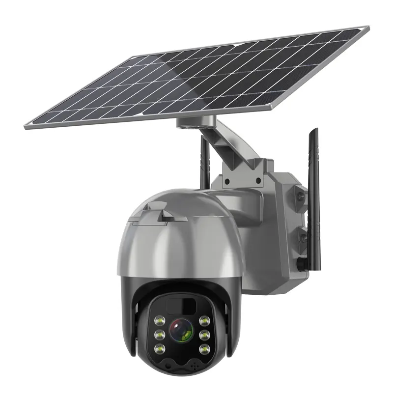 UBOX-cámara IP de doble luz Solar para exteriores, dispositivo impermeable con batería de gran capacidad, 4MP, Wifi4G, app