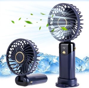 Handheld Mini Portable <b>Fan</b> Hand Folding <b>Fan</b> Usb Rechargeable Personal Cute <b>Small</b> Pocket <b>Fan</b> With Power - Product Image 1