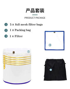 Sacs à bulles en maille 1 Gallon, 5 sacs à bulles, sacs filtrants, <span class=keywords><strong>Kit</strong></span> d'extraction d'essence - Product Image 3