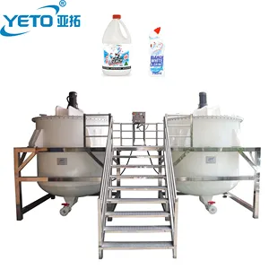 YETO-500-5000L chống ăn mòn trộn Tank Bleach máy làm khuấy Mixer tank công nghiệp hóa chất axit kiềm cơ sở khuấy