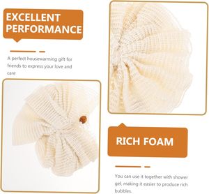 Balle de bain en loofah, éponge de douche en coton naturel, en ramie, écologique et biologique - Product Image 5