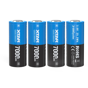 <span class=keywords><strong>XTAR</strong></span> plus haute capacité <span class=keywords><strong>26650</strong></span> 7000mAh batterie au Lithium Rechargeable 3.6v <span class=keywords><strong>26650</strong></span> batterie 7000mah Li Ion batterie pour lampe torche - Product Image 1