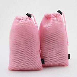Personalizado pequeño barato al por mayor bolsa de malla con cordón bolsa de malla de nylon bolsa con etiqueta pequeña bolsa de malla de nylon con cordón - Product Image 1
