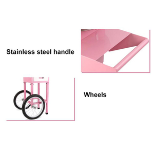 XEOLEO <span class=keywords><strong>Machine</strong></span> à <span class=keywords><strong>barbe</strong></span> à <span class=keywords><strong>papa</strong></span> commerciale en acier inoxydable avec chariot Distributeur automatique de <span class=keywords><strong>barbe</strong></span> à <span class=keywords><strong>papa</strong></span> électrique automatique - Product Image 6