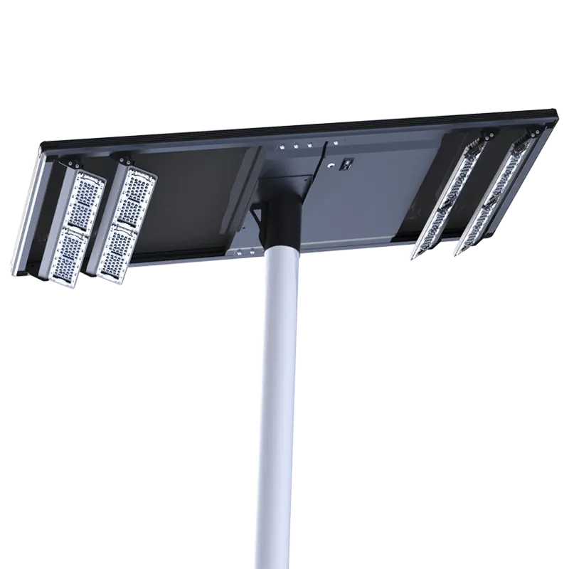 Cabezal de lámpara doble Luz de calle solar Luz de estacionamiento 1000W