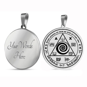 Talismán Mágico de <span class=keywords><strong>Abraxas</strong></span> para Controlar tu Vida con los Espíritus, el Mejor Amuleto de Dinero, Collar con Colgante de Acero Inoxidable - Product Image 4