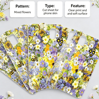Protector de Pantalla Trasero de Hidrogel Especial para Teléfonos Plegables con Estampado Floral, para el Mercado Europeo, Suave, Flexible y Anti-Grietas